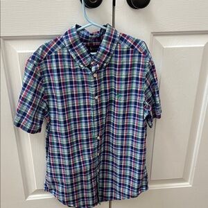 Ralph Lauren Multicolor Plaid Short Sleeve Button-Down Shirt